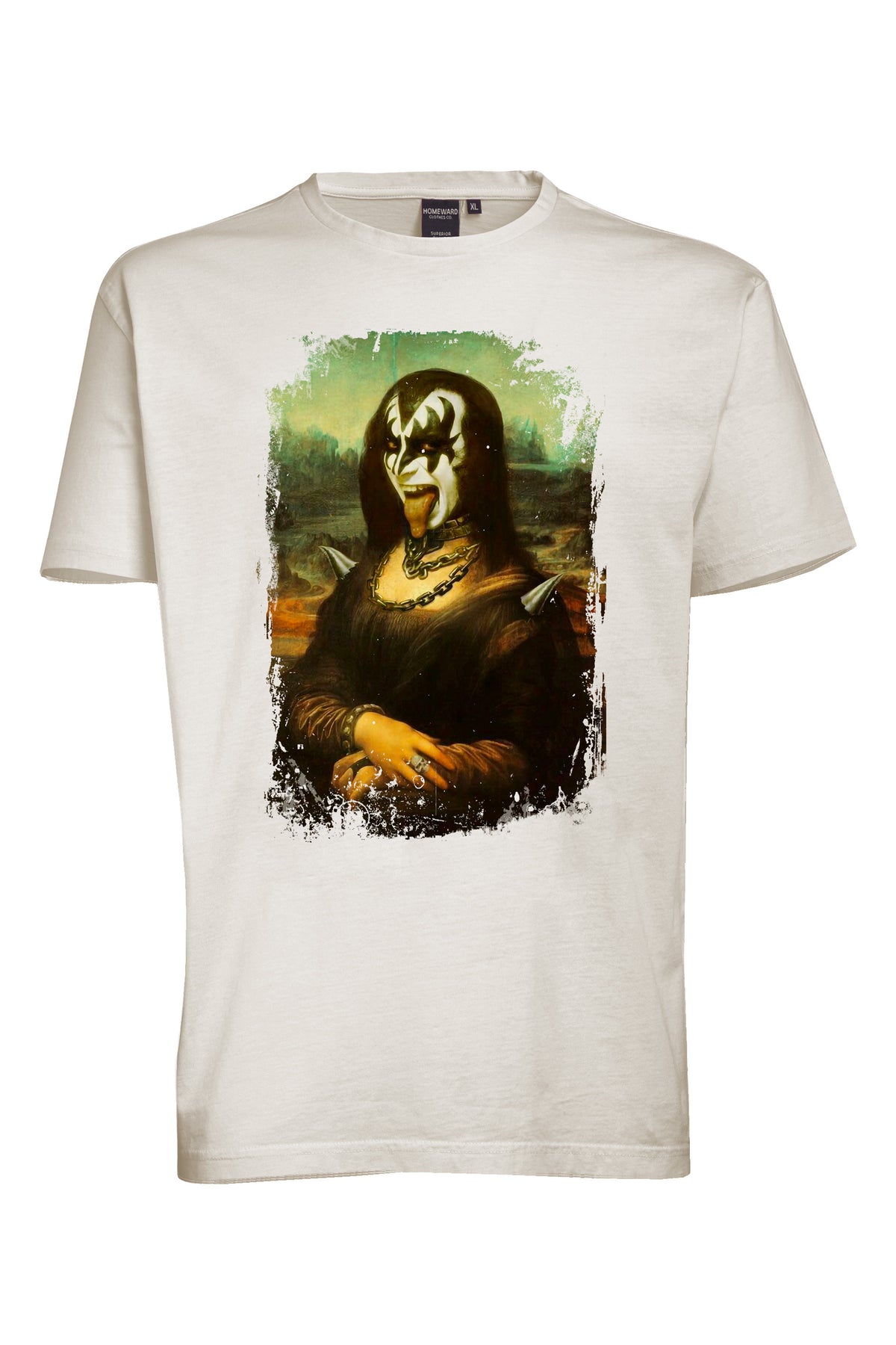 T-Shirt 140gr Slub Off White Print