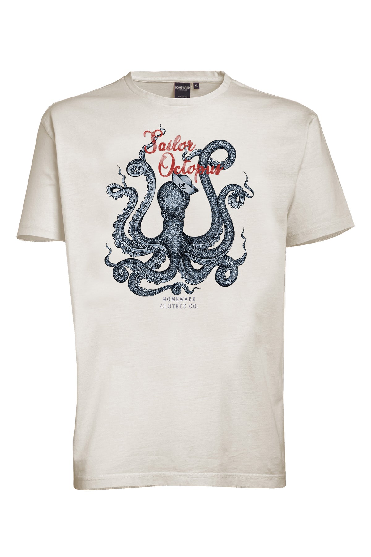 T-Shirt 140gr Slub Off White Print