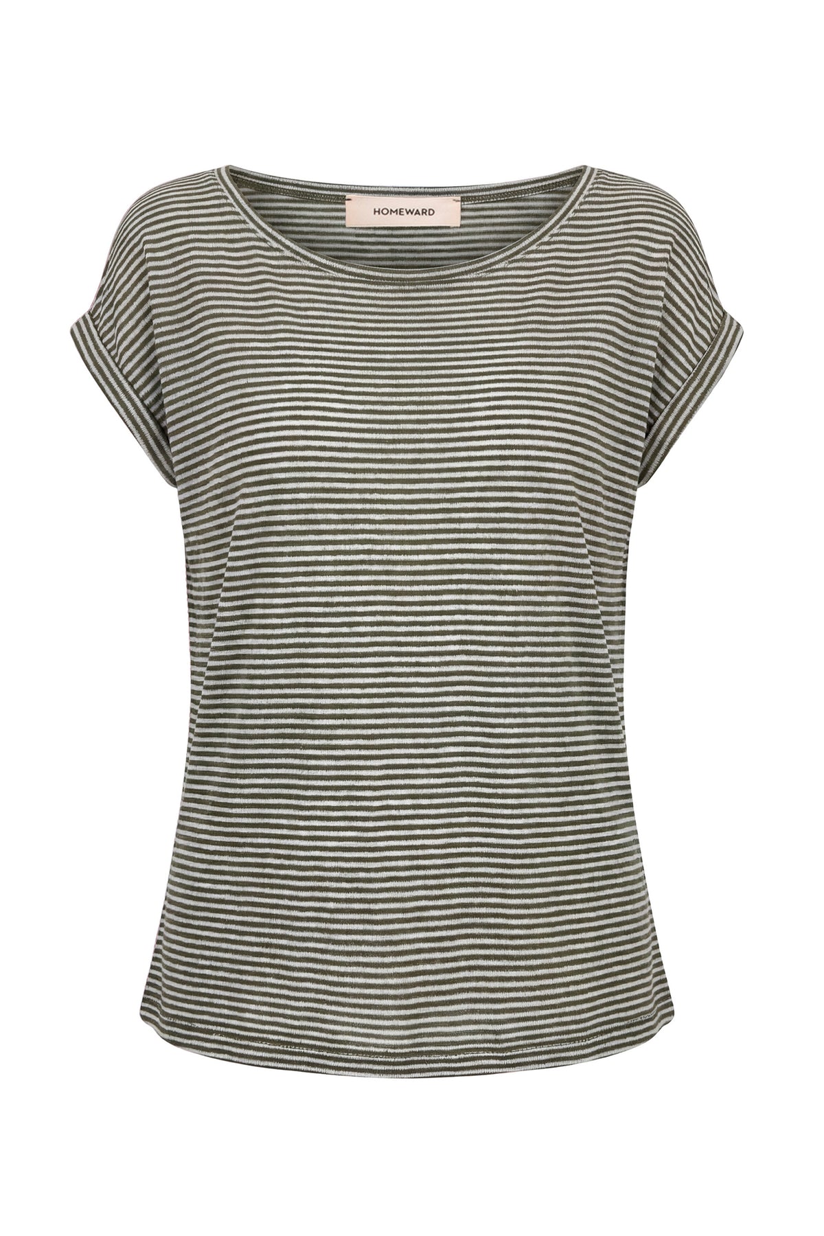 SHAYBO - Linen Viscose T-Shirt With Kimono Sleeve