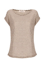 SHAYBO - Linen Viscose T-Shirt With Kimono Sleeve