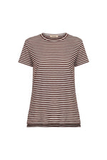 INES - Linen Viscose T-shirt With Double Length