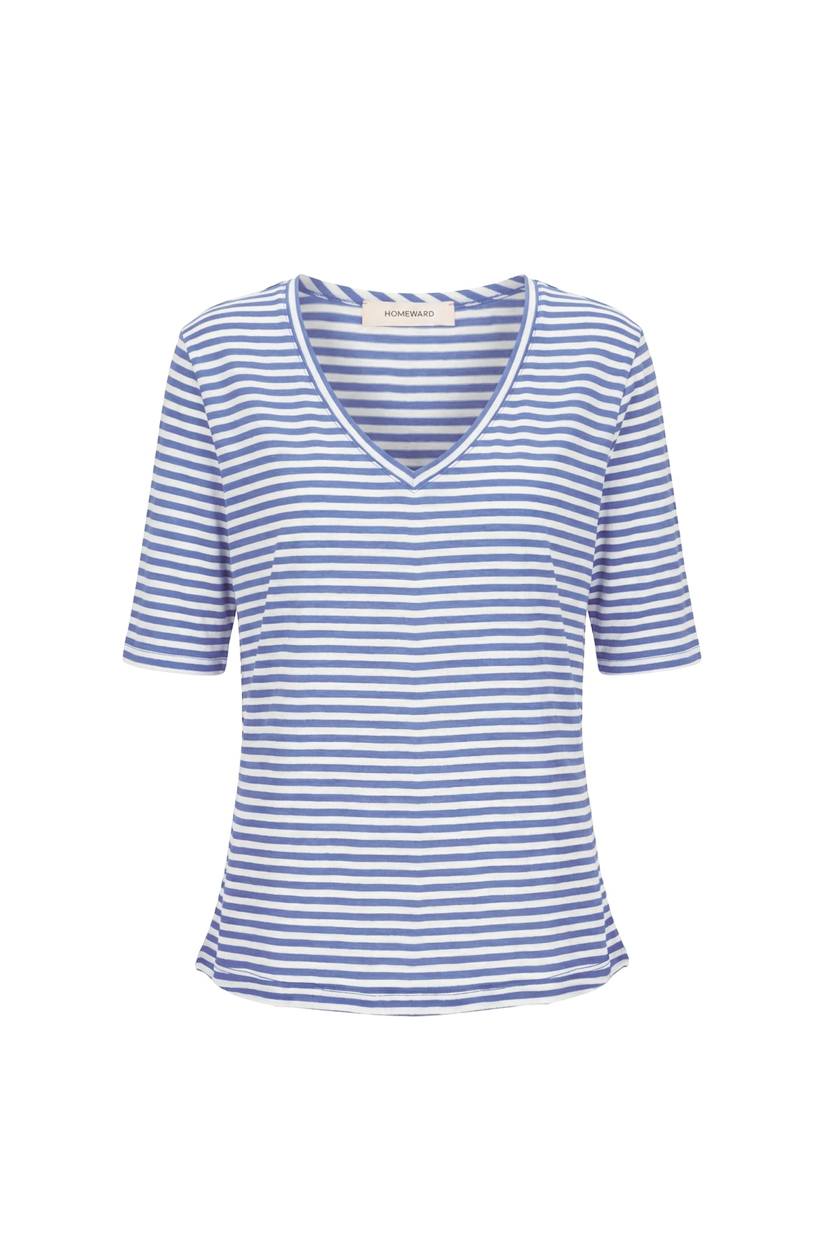 DOJA - Linen Viscose V Neck Short Sleeve T-shirt