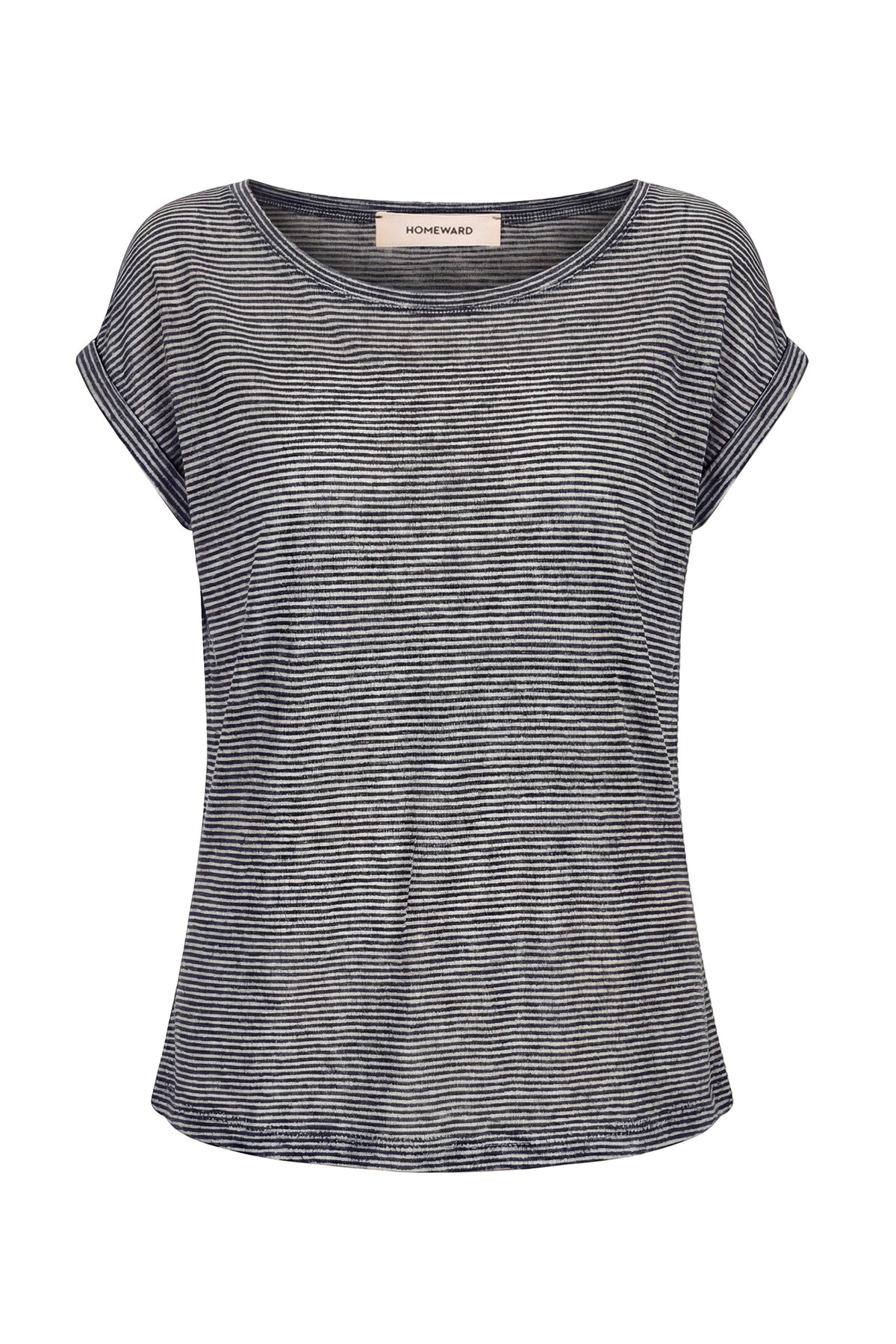SHAYBO - Linen Viscose T-Shirt With Kimono Sleeve