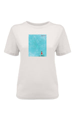T Shirt 180gsm Off White Painted Print
